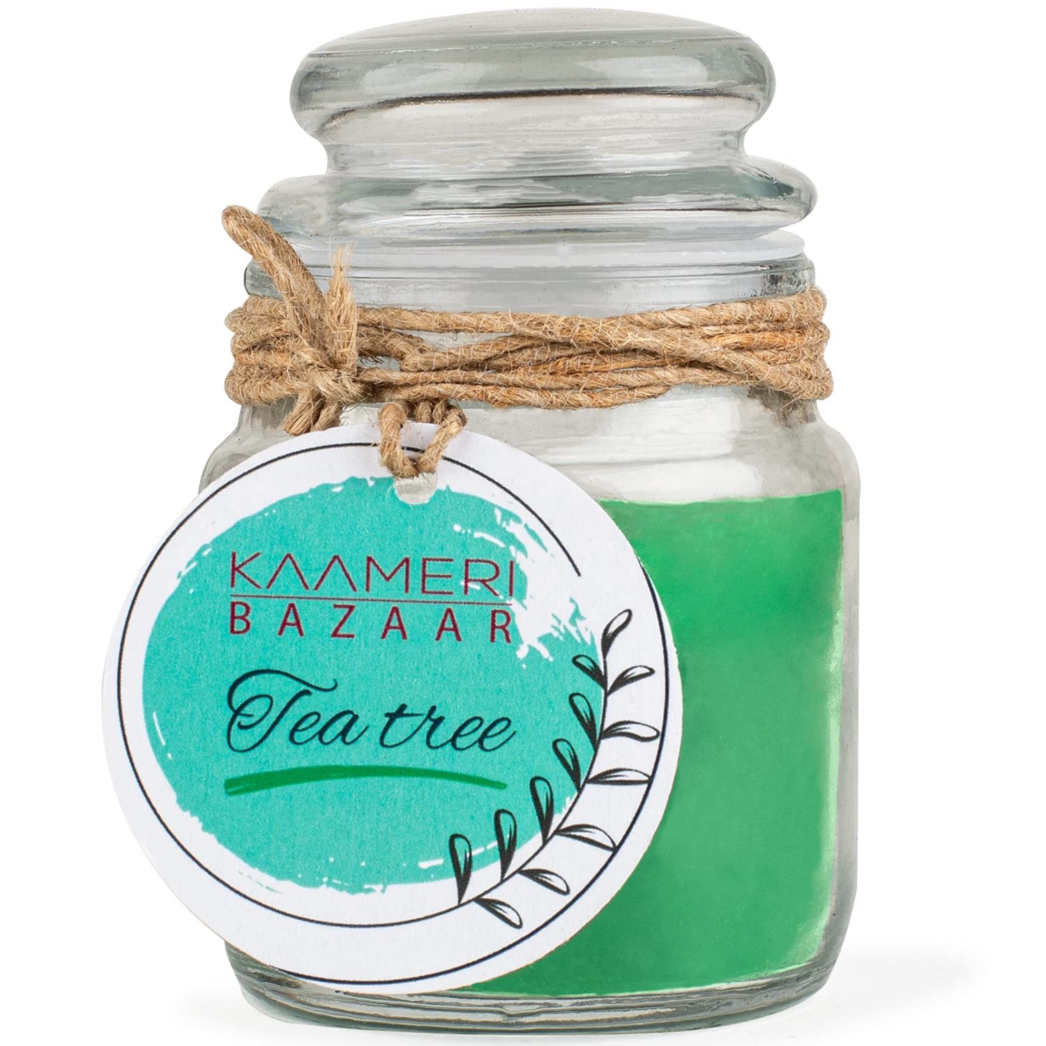 Kaameri Bazaar Tea Tree Fields Highly Fragranced Glass jar Candle