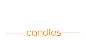 Tridev Candles footer logo representing brand identity, handcrafted candle business, and elegant natural home fragrance lifestyle presentation.